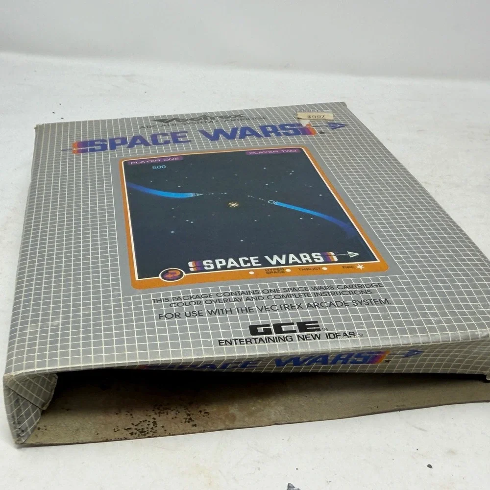Vectrex Space Wars Game Cartridge GCE 1982 Vintage Boxed with Overlay